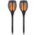 Zugo Solar Path Dancing Flame Tiki Torch Light (2 Pack) demo