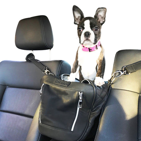 Large Transport Bag Fashion Dog Carrier PU Leather Dog Handbag Dog