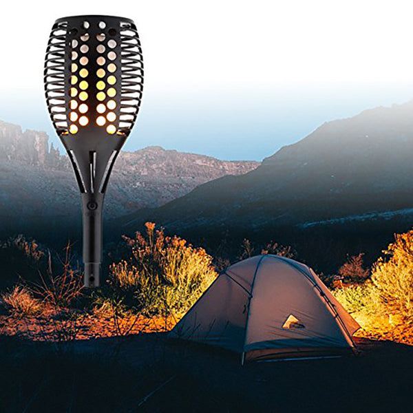 Zugo Solar Path Dancing Flame Tiki Torch Light (2 Pack) demo