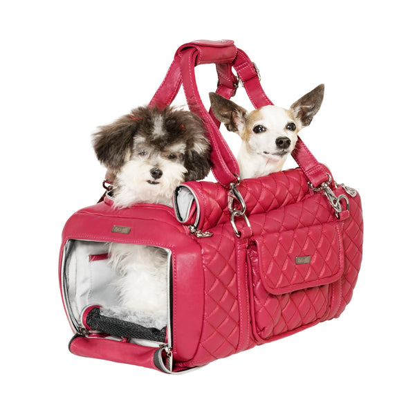 New Luxury Pet Dog Carrier Bag Leather Dog Carriers Cat Carrier