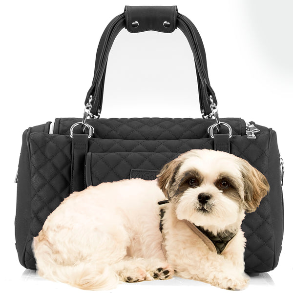Black Soft Bed Bag / Small Dog Carrier / Small Dog Tote / Girl Dog / Boy Dog  / Dog Purse / Teacup Dog / Teacup Puppy / Prince and Princess - Etsy
